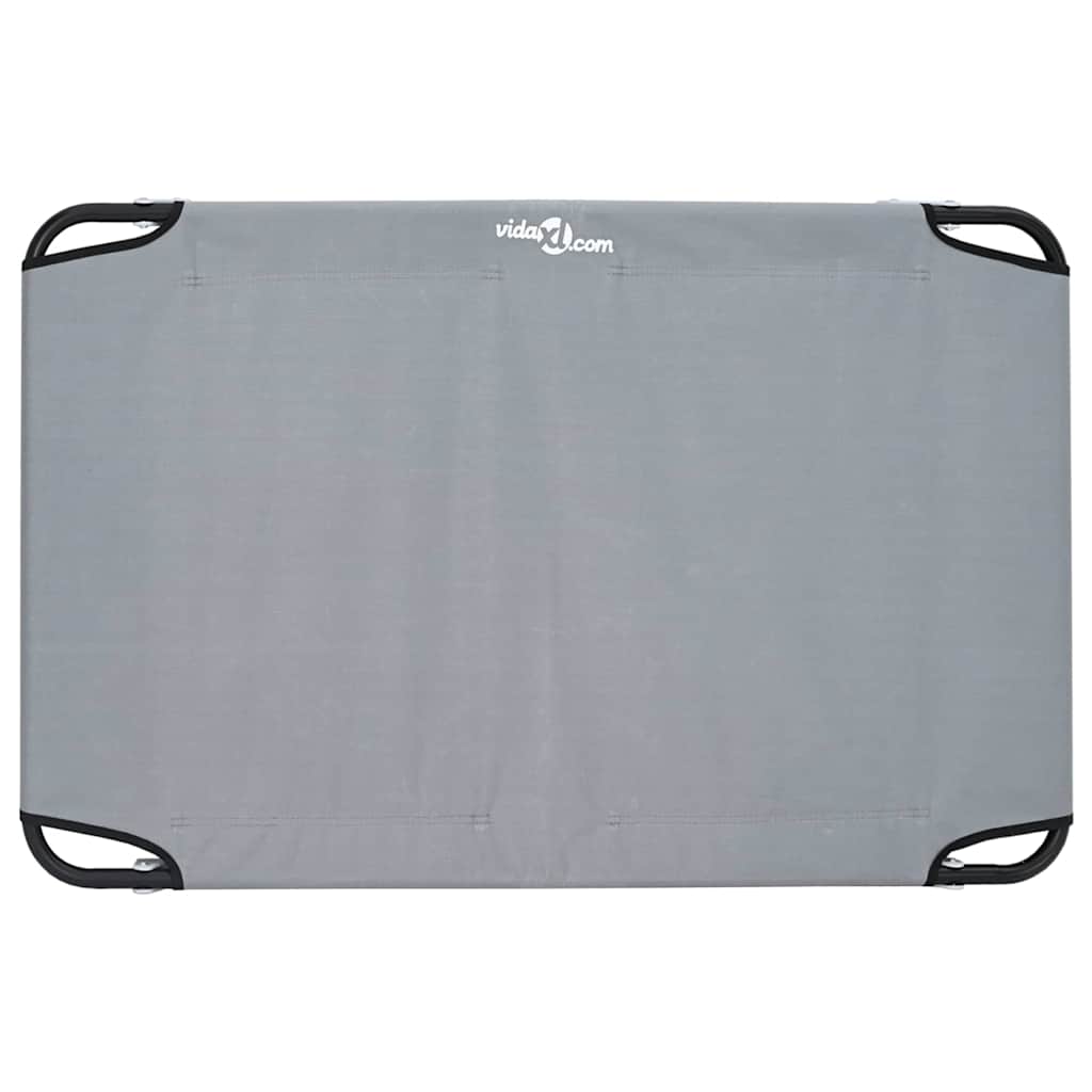 Hundsäng Ljusgrå 105 x 65 x 18 cm Stål