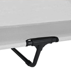 Höjd hundsäng Silvergrå 127 x 81 x 108 cm Tyger och Stål