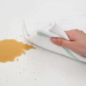 Rengöringsdukar 50 st vit med gröna ränder 50x60 cm