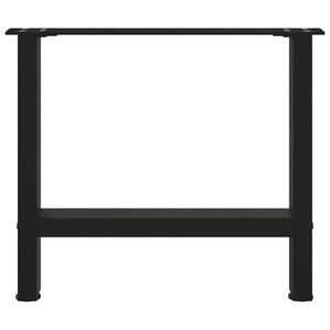 Soffbordsben svarta 2 st 60x(42-43) cm stål