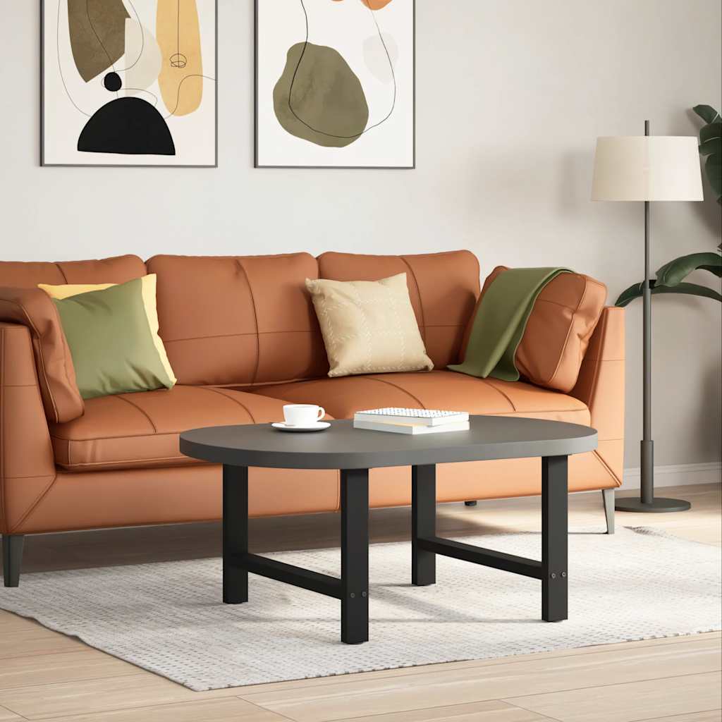 Soffbordsben svarta 2 st 70x(42-43) cm stål