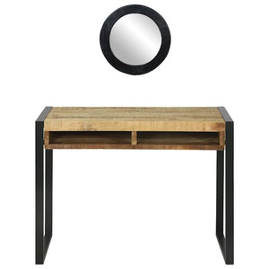 Smyckebord med hylla Brun 100 x 50 x 75 cm Massivt Mangoträ