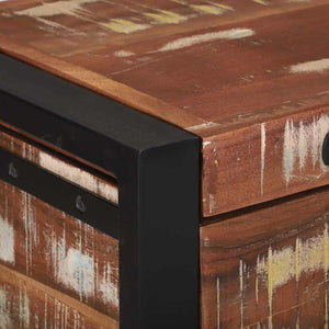 Förvaringskistor 80 x 30 x 30 cm Massivt återvunnet trä