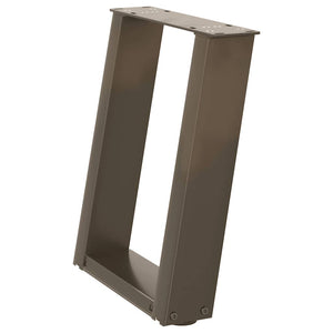 Soffbordsben U-formade 2 st naturstål 28x(42-43) cm stål