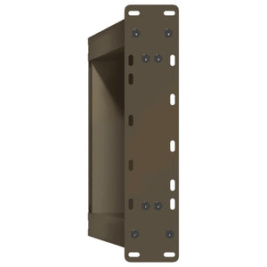 Soffbordsben U-formade 2 st naturstål 38x(42-43) cm stål