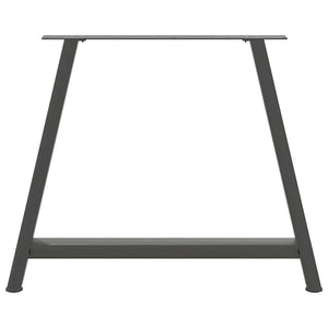 Matbordsben A-formade 2 st antracit 100x(72-73) cm stål