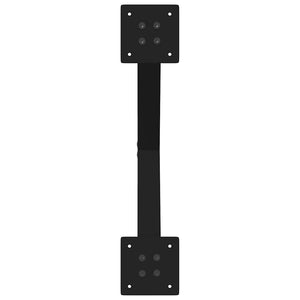 Soffbordsben X-formade 2 st svarta 60x(42-43) cm stål