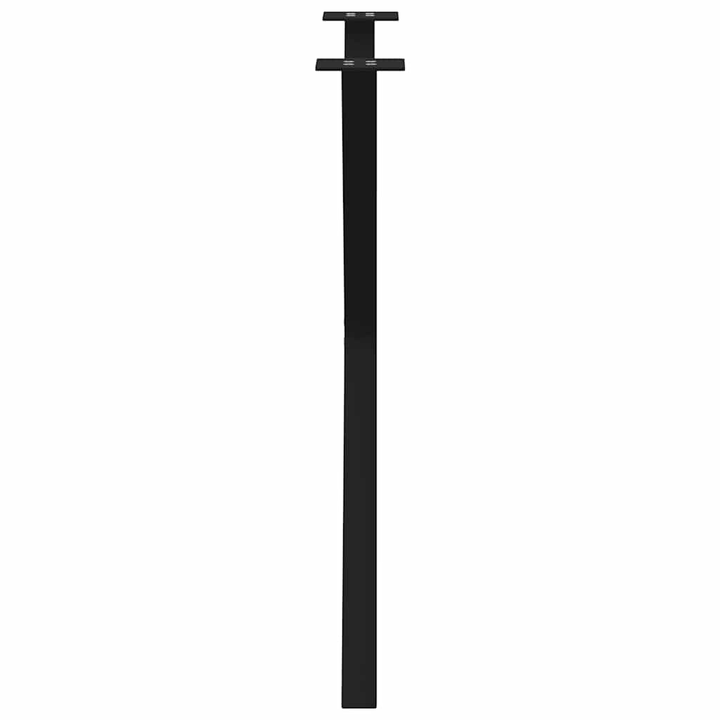 Matbordsben X-formade 2 st svarta 70x(72-73) cm stål