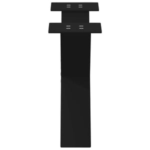 Soffbordsben X-formade 2 st svarta 60x(30-31) cm stål