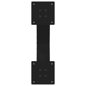 Soffbordsben X-formade 2 st svarta 60x(30-31) cm stål