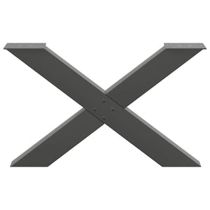 Soffbordsben X-formade 2 st antracit 70x(42-43) cm stål