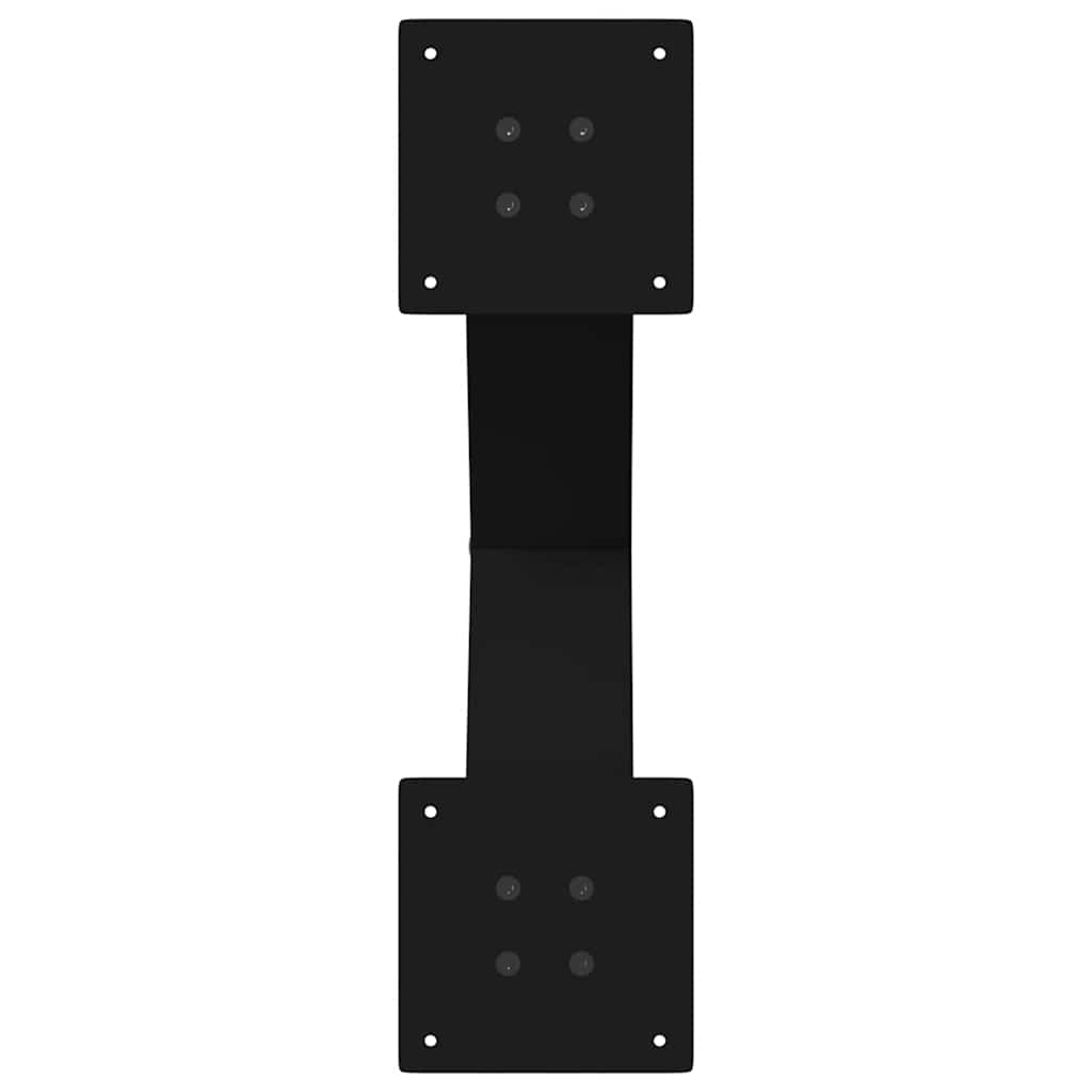 Matbordsben X-formade 2 st svarta 60x(72-73) cm stål