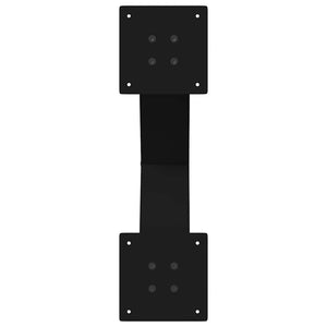 Matbordsben X-formade 2 st svarta 60x(72-73) cm stål