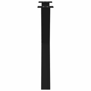 Matbordsben X-formade 3 st svarta 70x(72-73) cm stål
