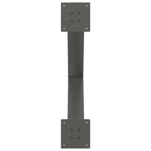 Matbordsben X-formade 3 st antracit 70x(72-73) cm stål