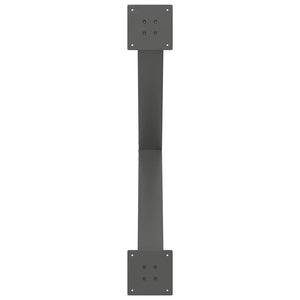 Matbordsben X-formade 3 st antracit 90x(72-73) cm stål