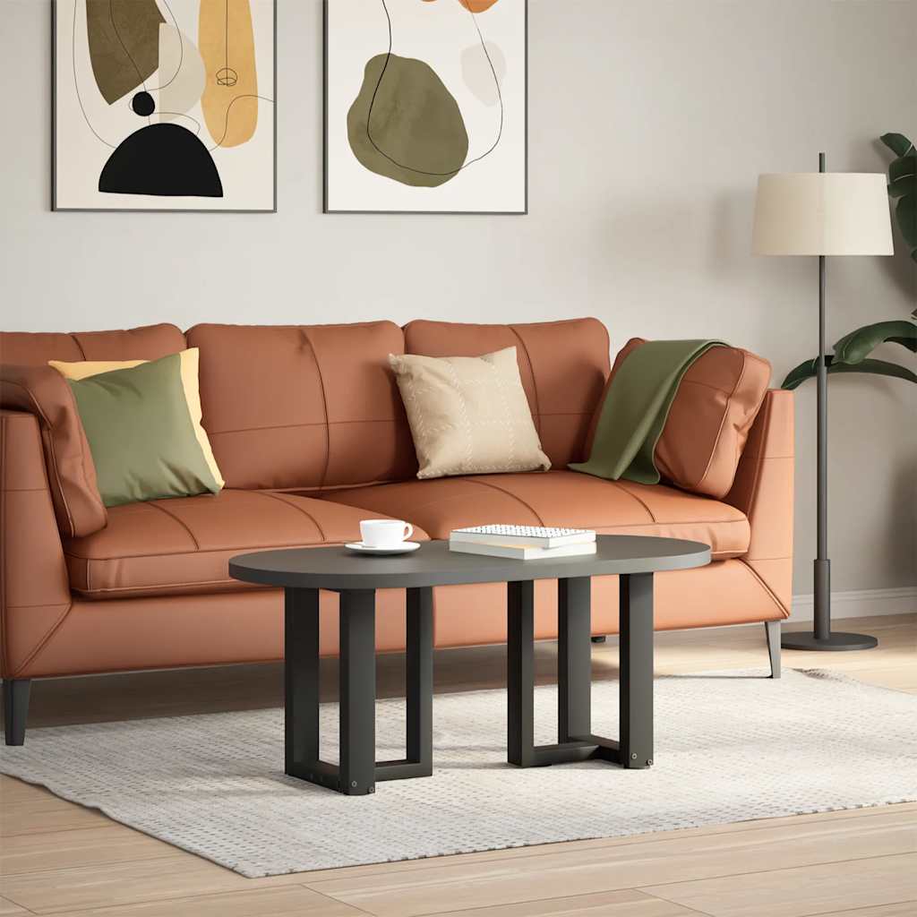 Soffbordsben T-formade 2 st svarta 38x25x(42-43) cm stål