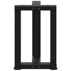 Soffbordsben T-formade 2 st svarta 38x25x(42-43) cm stål