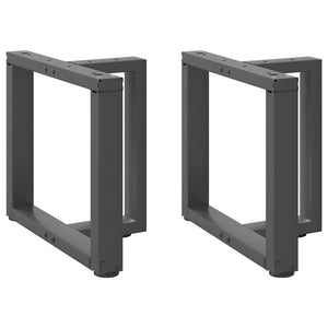 Soffbordsben T-formade 2 st antracit 50x25x(42-43) cm stål