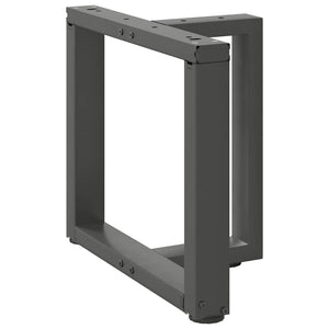 Soffbordsben T-formade 2 st antracit 50x25x(42-43) cm stål