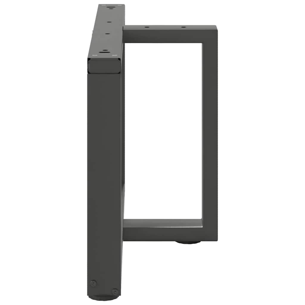 Soffbordsben T-formade 2 st antracit 60x25x(42-43) cm stål