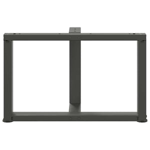 Soffbordsben T-formade 2 st antracit 60x25x(42-43) cm stål