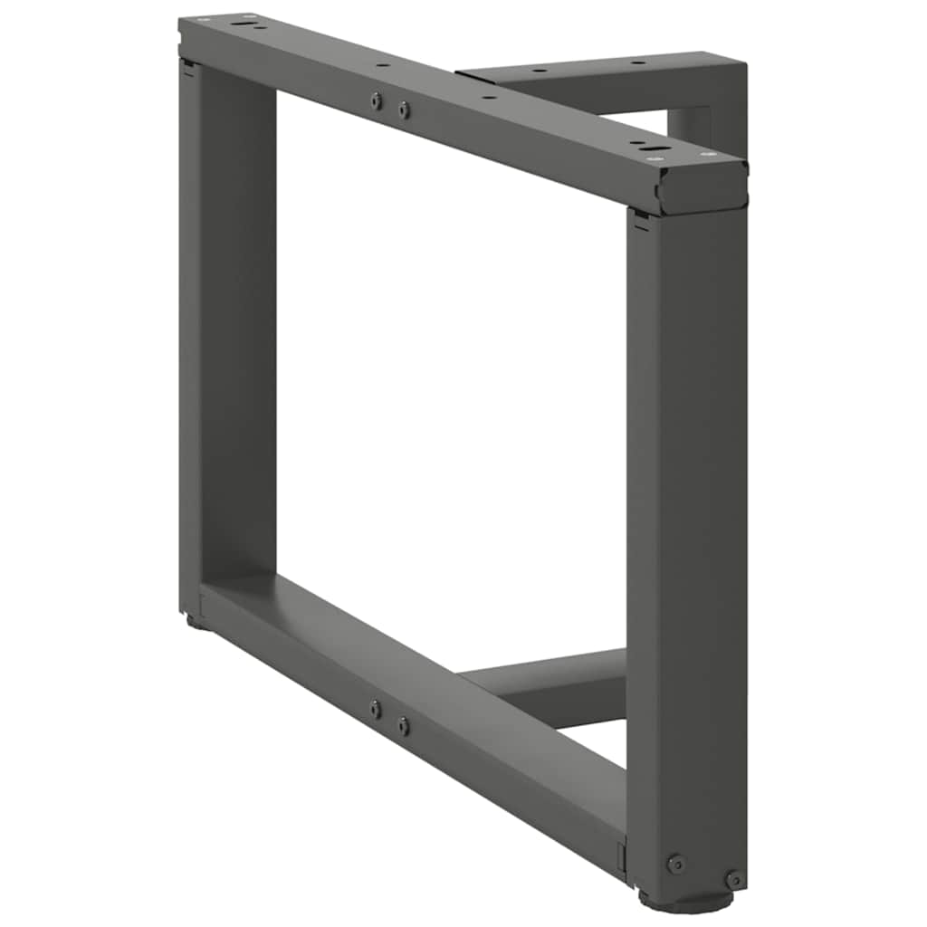 Soffbordsben T-formade 2 st antracit 70x25x(42-43) cm stål