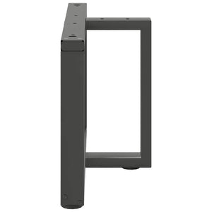 Soffbordsben T-formade 2 st antracit 70x25x(42-43) cm stål