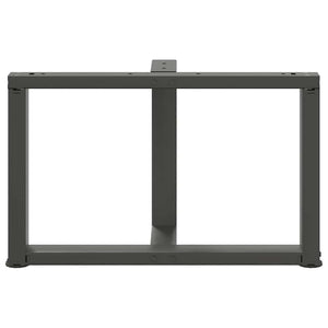 Soffbordsben T-formade 2 st antracit 70x25x(42-43) cm stål