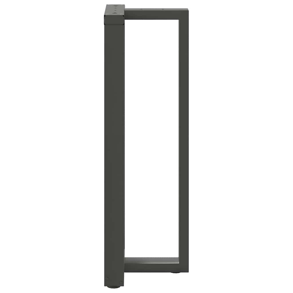 Barbordsben T-formade 2 st antracit 50x35x(110-111) cm stål