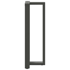 Barbordsben T-formade 2 st antracit 50x35x(110-111) cm stål