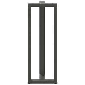 Barbordsben T-formade 2 st antracit 50x35x(110-111) cm stål