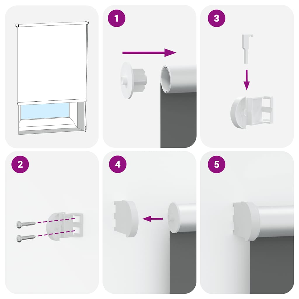 Rullgardin mörkläggning svart 150x150 cm tyg bredd 146,6 cm