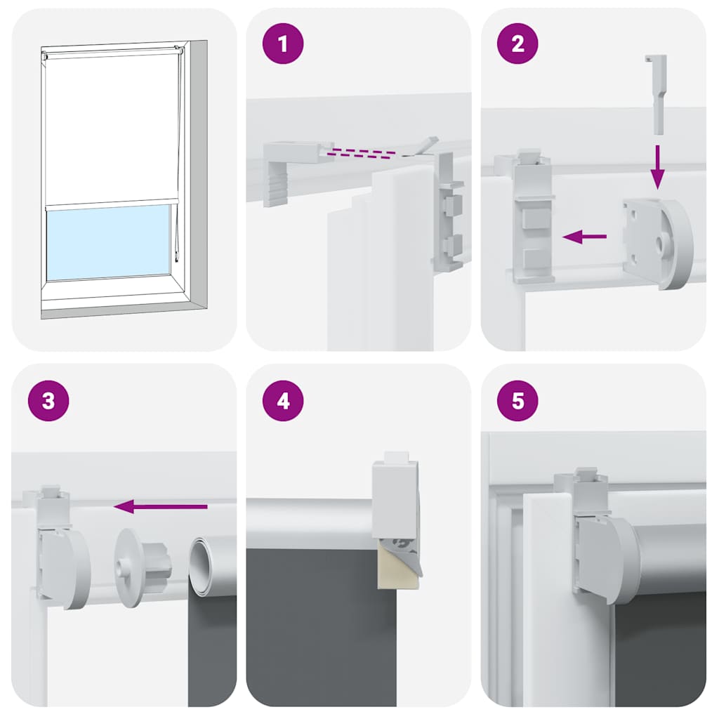 Rullgardin mörkläggning svart 150x150 cm tyg bredd 146,6 cm