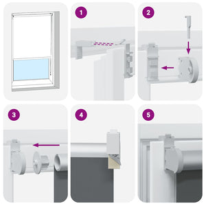 Rullgardin mörkläggning svart 150x150 cm tyg bredd 146,6 cm