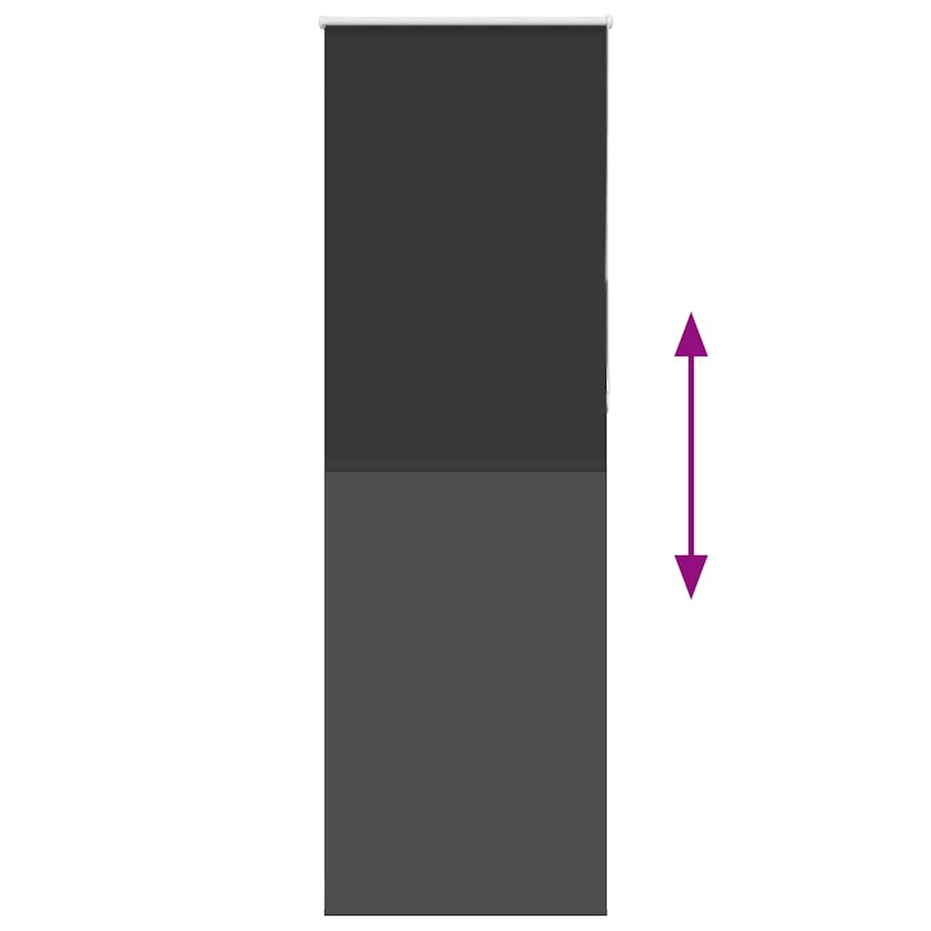 Rullgardin mörkläggning svart 65x210 cm tyg bredd 60,7 cm