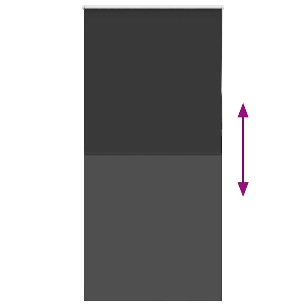 Rullgardin mörkläggning svart 90x210 cm tyg bredd 85,7 cm