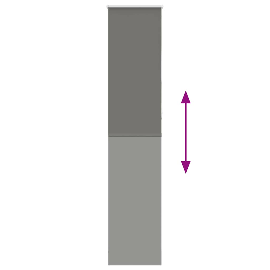 Rullgardin mörkläggning grå 45x230 cm tygbredd 40,7 cm