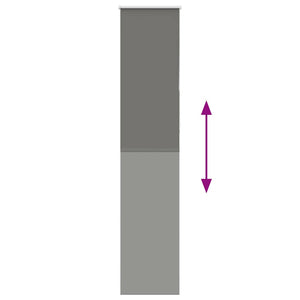 Rullgardin mörkläggning grå 45x230 cm tygbredd 40,7 cm