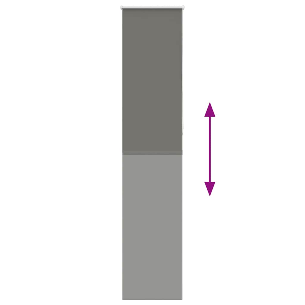 Rullgardin mörkläggning grå 55x230 cm tyg bredd 50,7 cm