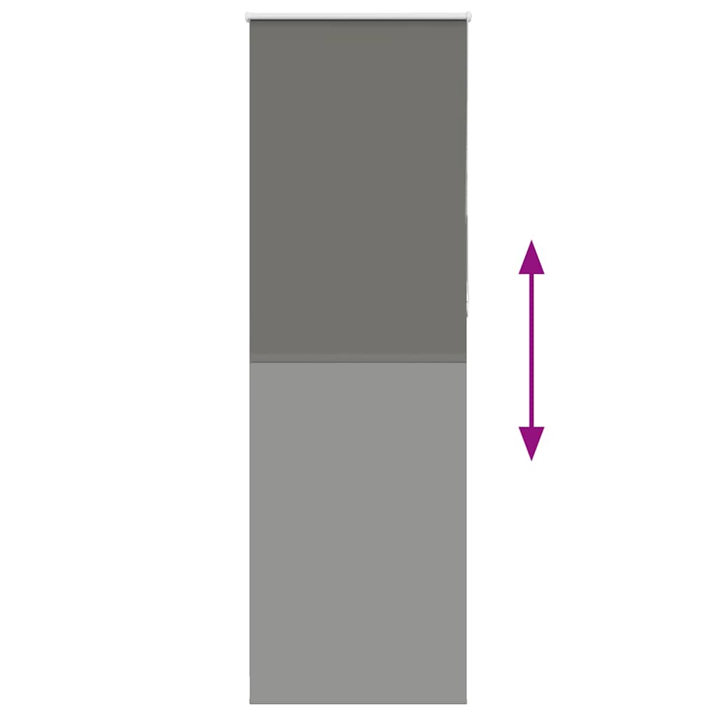 Rullgardin mörkläggning grå 65x230 cm tyg bredd 60,7 cm