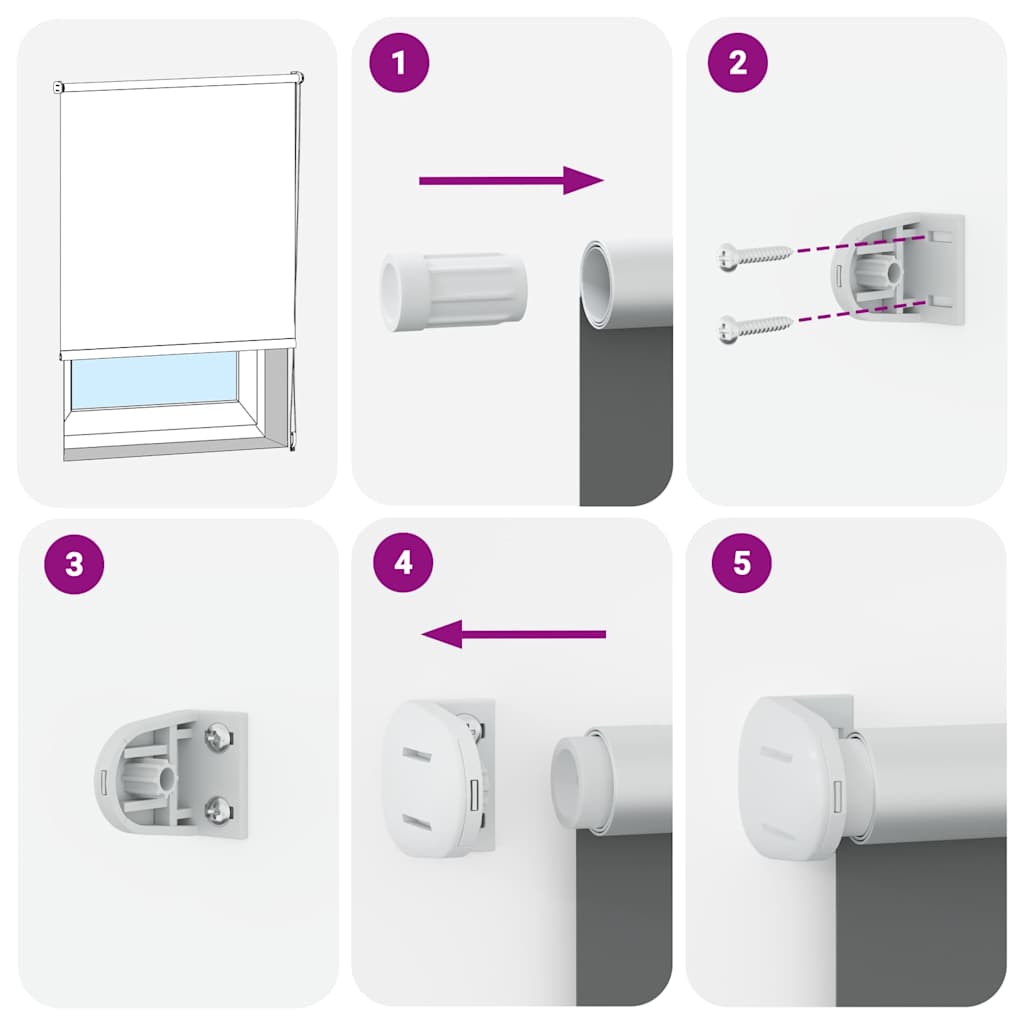 Rullgardin mörkläggning grå 100x230 cm tyg bredd 95,7 cm