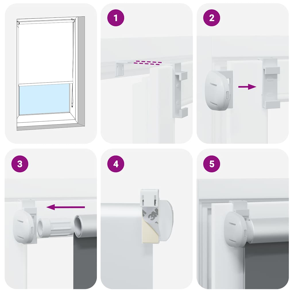 Rullgardin mörkläggning marin 70x230 cm tyg bredd 65,7 cm