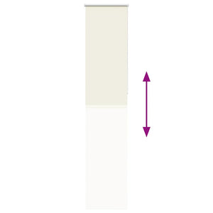 Rullgardin mörkläggning naturvit 50x210 cm tyg bredd 45,7 cm