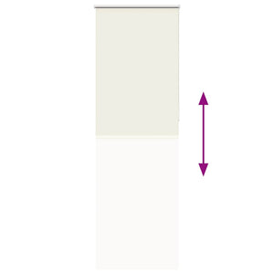 Rullgardin mörkläggning naturvit 75x230 cm tygbredd 70,7 cm
