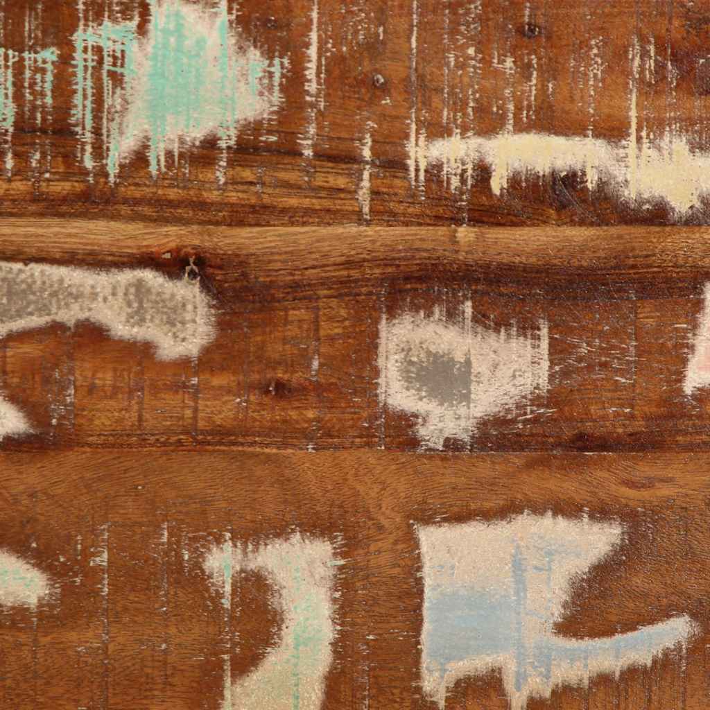 Soffbord flerfärgad 90x50x36 cm massivt återvunnet trä