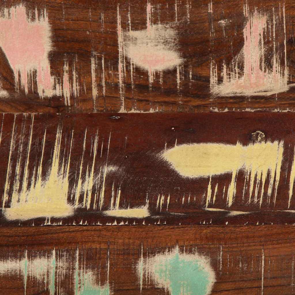 Soffbord flerfärgad 90x50x36 cm massivt återvunnet trä