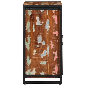 Skänk flerfärgad 55x35x70 cm massivt återvunnet trä