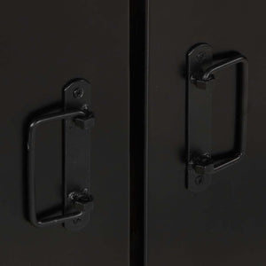 Skänk flerfärgad 55x35x70 cm massivt återvunnet trä