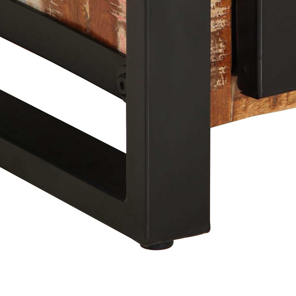 Skänk flerfärgad 55x35x70 cm massivt återvunnet trä